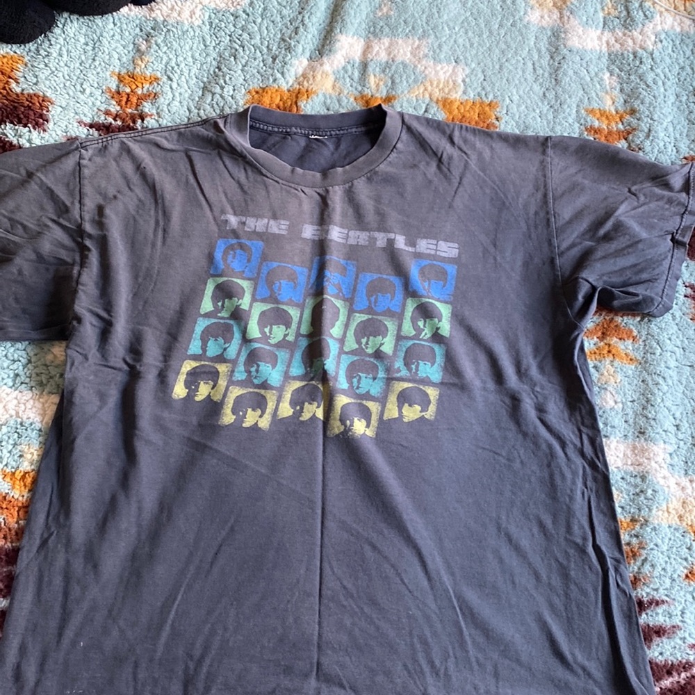 Faded black Beatles shirt